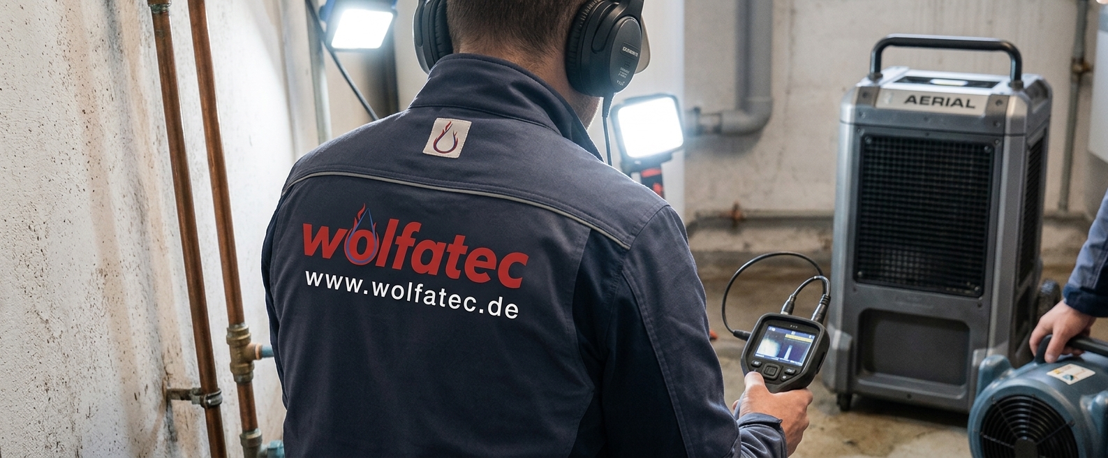 Bautrocknung mit Trocknungsgeräten im Keller